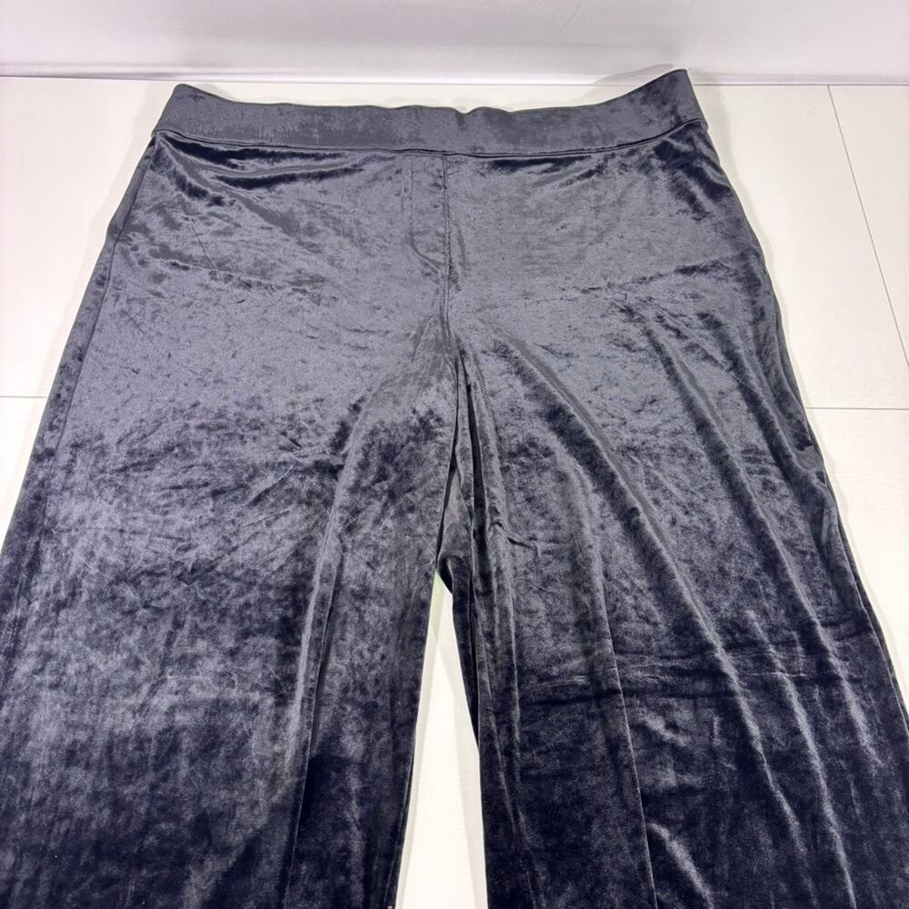 Spanx Black Velvet Pants With Front Slits Size 3xl T5 View 5